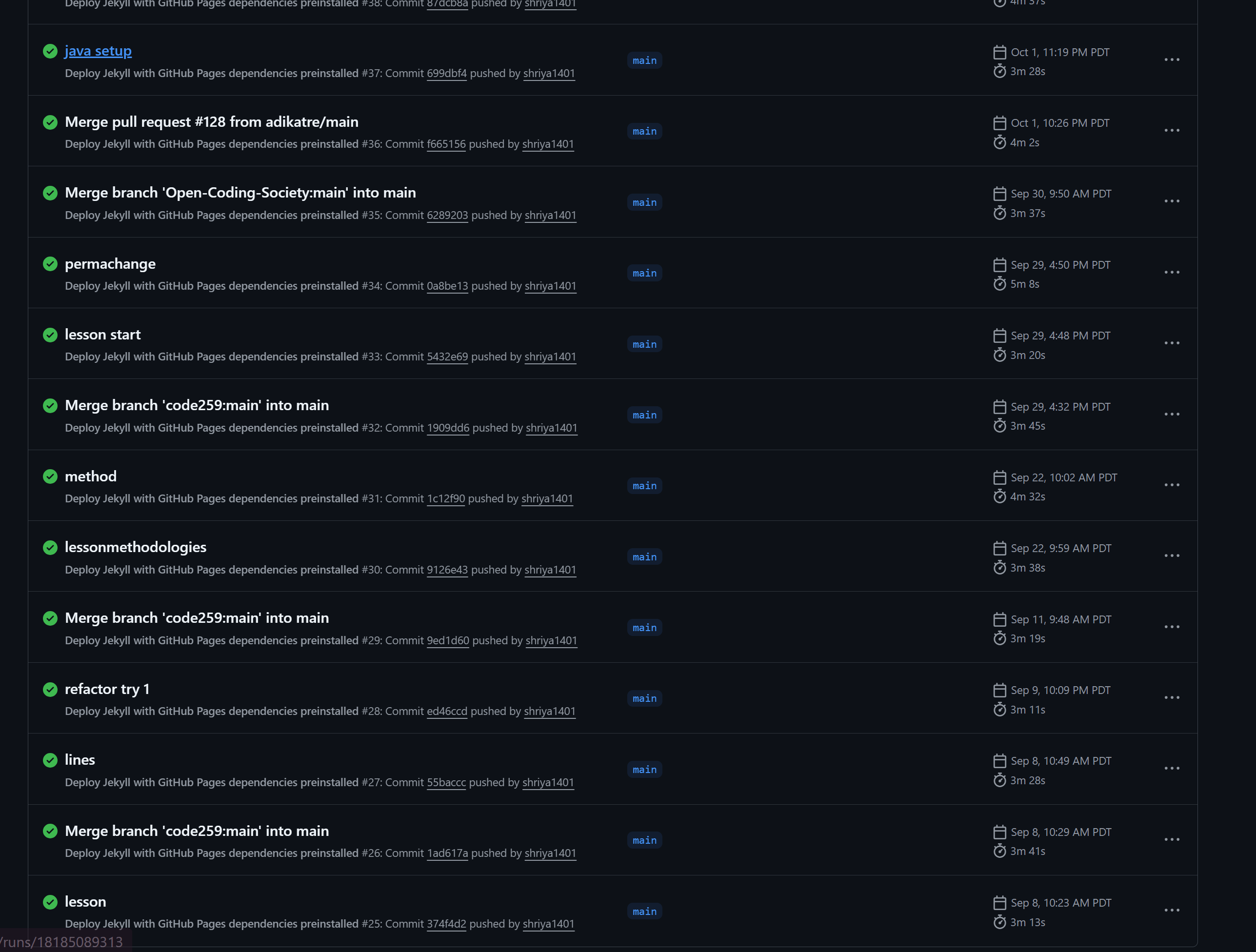 Repository Statistics