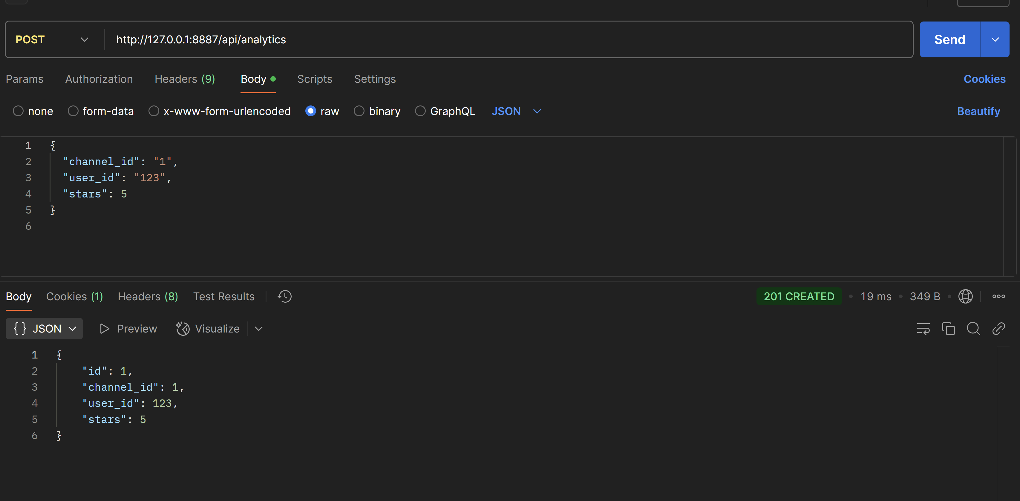 Me at the student panel