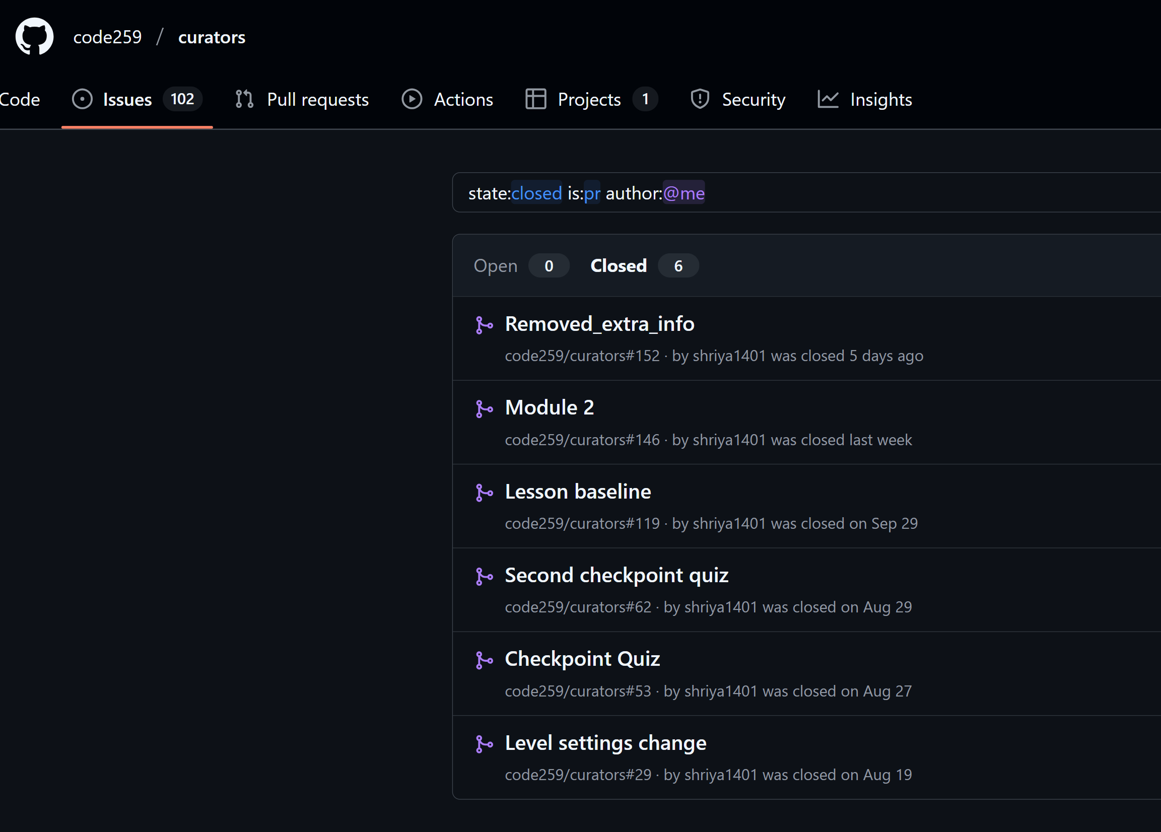 Pull Request Activity
